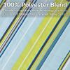 Sunnydaze Double Quilted Fabric Hammock with Universal Steel Stand – 450-Pound Capacity – Black Stand – Misty Beach(Blue and Green)