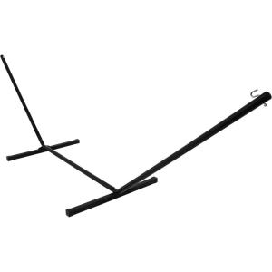 Sunnydaze Double Hammock Stand for Outside – 350-Pound Capacity Indoor/Outdoor Hammock Frame – Black Powder-Coated Finish – 12-Foot(Black)