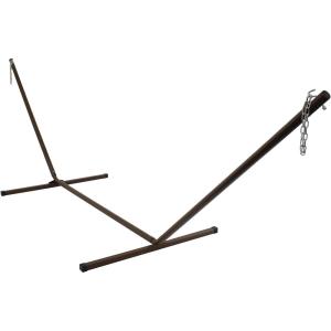 Sunnydaze Double Hammock Stand for Outside – 350-Pound Capacity Indoor/Outdoor Hammock Frame – Black Powder-Coated Finish – 12-Foot(Bronze)
