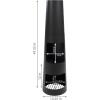 Sunnydaze Chiminea Outdoor Fireplace – Chiminea Fire Pit with Poker and Cover – Outdoor Wood-Burning Fire Pit – Black