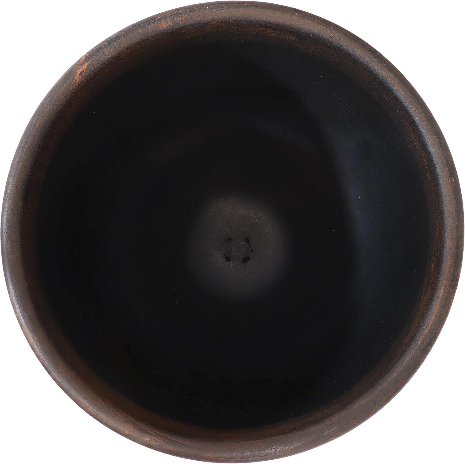 image:imageSunnydaze Elizabeth 16 DoubleWalled Polyresin Ribbed Urn Outdoor Planter UVResistant Rust Finish Set of 2Rust