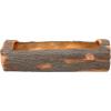 Sunnydaze 35-Inch Polyresin Rustic Log Planter with 3 Drainage Holes – 50-Quart Soil Capacity