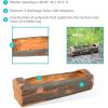 Sunnydaze 35-Inch Polyresin Rustic Log Planter with 3 Drainage Holes – 50-Quart Soil Capacity