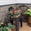 Sunnydaze Teddy The Turtle 11″ Polyresin Garden Planter for Indoor or Outdoor Use