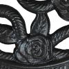 Sunnydaze 52lb Cast Iron Patio Umbrella Base – Heavy-Duty Square Metal Outdoor Market Umbrella Stand for Outside – 22-Inch – Black – Imperial Geometric(Black)