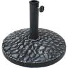 Sunnydaze 52lb Cast Iron Patio Umbrella Base – Heavy-Duty Square Metal Outdoor Market Umbrella Stand for Outside – 22-Inch – Black – Imperial Geometric(Gray)