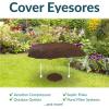 Sunnydaze 3.5” H Polyresin Faux Landscape Rock Cover – Lightweight Fake Rock Well Pump Cover for Outside – Brown – 2-Pack(Brown)