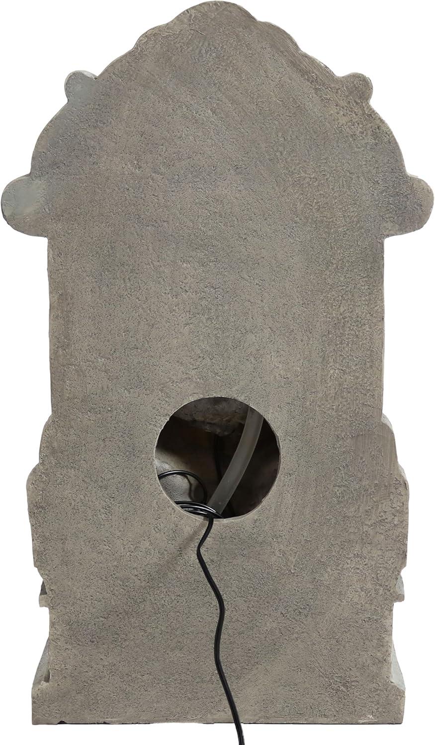 image:imageSunnydaze 27 H Enchanting Estate Polyresin Wall Standing Fountain Flat Back Wall Fountain for The Patio Deck or Yard