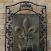 Sunnydaze 27″ Outdoor Wall Water Fountain with Pump – Florentine Stone – Messina – Electric(Florentine Stone)