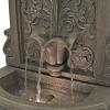 Sunnydaze 37.5″ H Lovely Lily Polyresin Wall Standing Fountain – Flat Back Pedestal Fountain for The Patio, Deck, or Yard