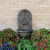 Sunnydaze Florence 27-Inch Polystone Outdoor Wall Water Fountain – Electric Submersible Pump – Florentine Stone Finish(Florentine Stone Finish)