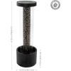 Sunnydaze Glittering Rain Outdoor Water Fountain with Lights – Zinc – 41.25-Inch – Includes Warm White LED Lights