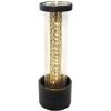Sunnydaze Glittering Rain Outdoor Water Fountain with Lights – Zinc – 41.25-Inch – Includes Warm White LED Lights