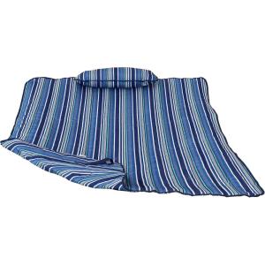 Sunnydaze Polyester Quilted Hammock Pad and Pillow Set – Weather-Resistant – Breakwater Stripe(Breakwater Stripe)