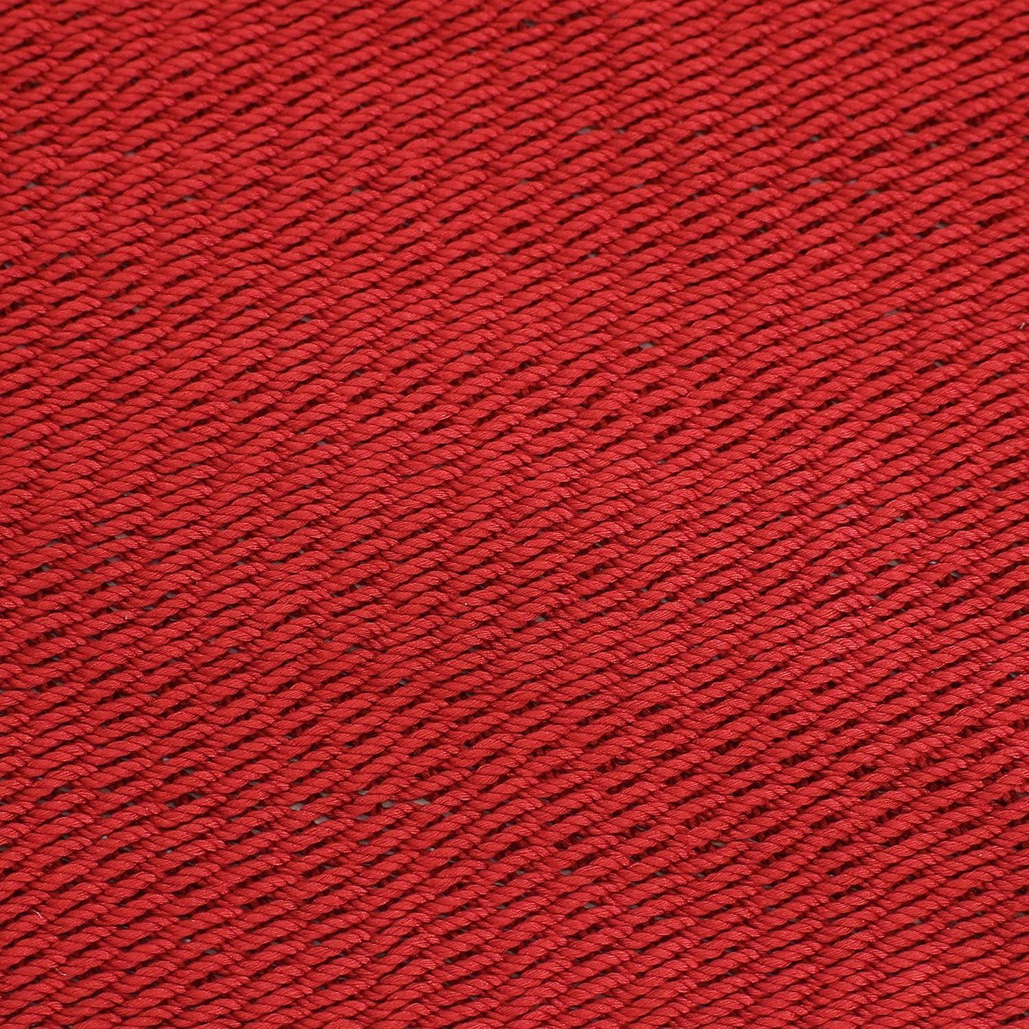 image:imageSunnydaze SoftSpun Polyester Rope Double Hammock for Outside 600Pound Weight Capacity Extra Large Hammock RedRed