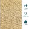 Sunnydaze Soft-Spun Polyester Rope Double Hammock for Outside – 600-Pound Weight Capacity Extra Large Hammock – Red(Tan)