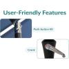 Sunnydaze 10 ft Outdoor Umbrella for Patio – Vented 3-Tier Outdoor Patio Umbrella – Wind-Resistant, Tilt and Crank – For Pool, Garden, or Yard – Navy Blue(Without Lights)