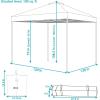 Sunnydaze 12 x 12 Foot Premium Pop-Up Canopy with Rolling Carry Bag – Portable Straight Leg Folding Shade Shelter – Red(Red)