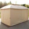 Sunnydaze 125 x 77 Inch Polyester 4-Piece Gazebo Sidewall Set – Gazebo Curtains Only – Provides Shade and Privacy – Tan(Tan)