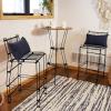 Sunnydaze 39.5-Inch H Modern Indoor/Outdoor Steel Wire Bar Stools – 240-Pound Weight Capacity – Black(2)