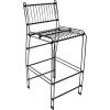 Sunnydaze 39.5-Inch H Modern Indoor/Outdoor Steel Wire Bar Stools – 240-Pound Weight Capacity – Black(1)