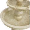 Sunnydaze Classic Designer 55″ Tiered Outdoor Water Fountain – 3-Tiered Outdoor Fountain for Garden, Patio, or Backyard – Light Brown(Light Brown)