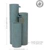 Sunnydaze Moroccan Trellis 3-Column Modern Outdoor Water Fountain – Zinc Cascading Outdoor Fountain – 27.5-Inch