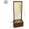 Sunnydaze Wisteria Vines Outdoor Water Fountain with Lights – 47.25-Inch – Zinc Metal – Includes Warm White LED Lights