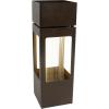 Sunnydaze Serene Showers Outdoor Water Fountain with Lights – Zinc – 36-Inch – Includes Warm White LED Lights