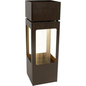 Sunnydaze Serene Showers Outdoor Water Fountain with Lights – Zinc – 36-Inch – Includes Warm White LED Lights