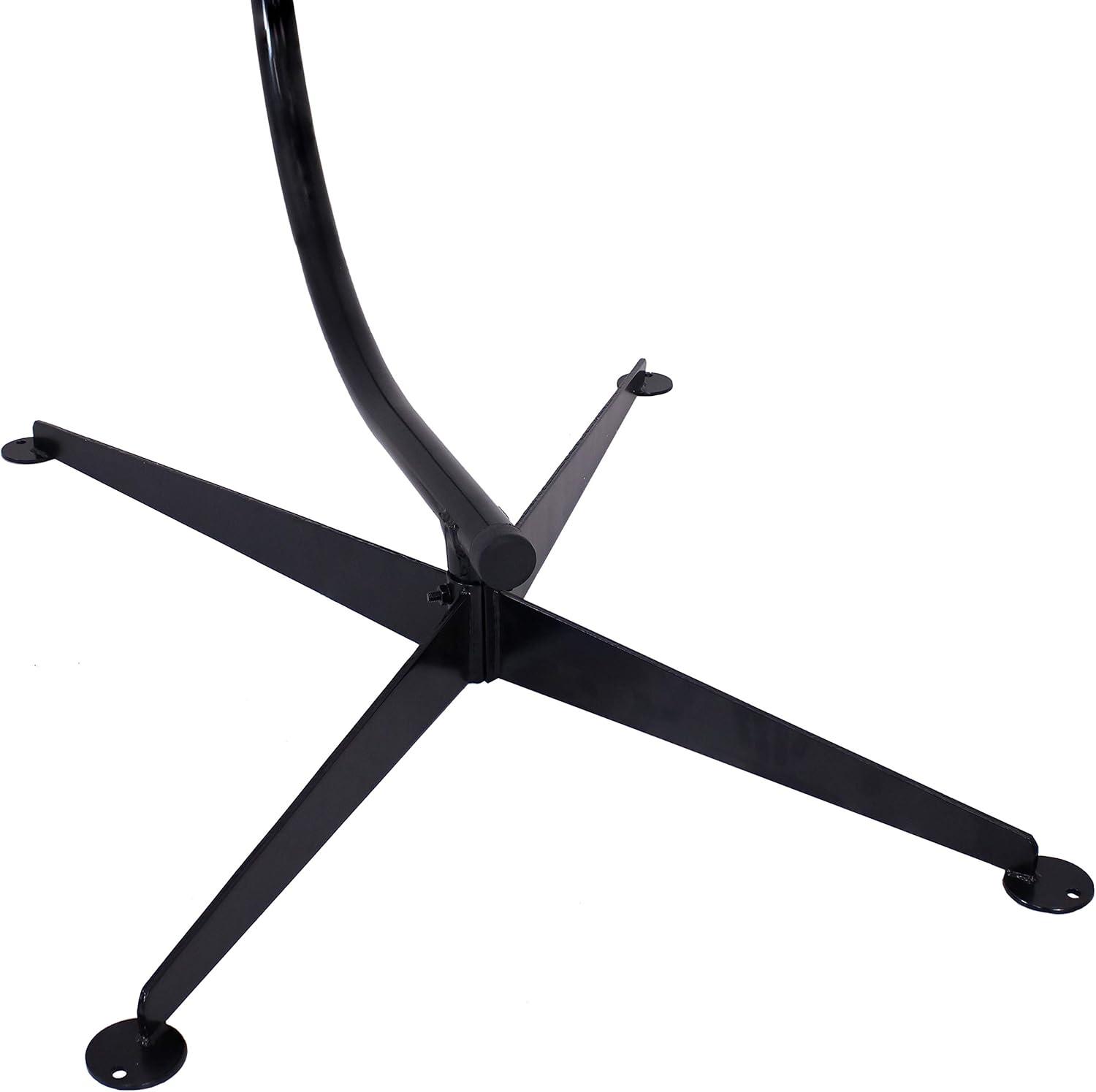 image:imageSunnydaze Steel CStand for Hanging Hammock Chair Indoor or Outdoor Use Durable 300Pound Capacity Black