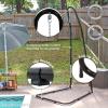 Sunnydaze Adjustable Hammock Chair Stand Only – 79-Inch to 93-Inch Tall Hanging Chair Stand – Heavy-Duty 330-Pound Weight Capacity