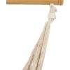 Sunnydaze Mayan Hanging Hammock Chair – Extra Large Woven Rope Outdoor Hammock – 330-Pound Capacity – Natural(50 in)