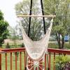 Sunnydaze Mayan Hanging Hammock Chair – Extra Large Woven Rope Outdoor Hammock – 330-Pound Capacity – Natural(50 in)