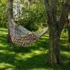 Sunnydaze Jacquard Double Hammock – Large 2-Person Hammock for Outdoors – Geometric Jumble(Geometric Jumble)