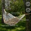 Sunnydaze Jacquard Double Hammock – Large 2-Person Hammock for Outdoors – Geometric Jumble(Geometric Jumble)