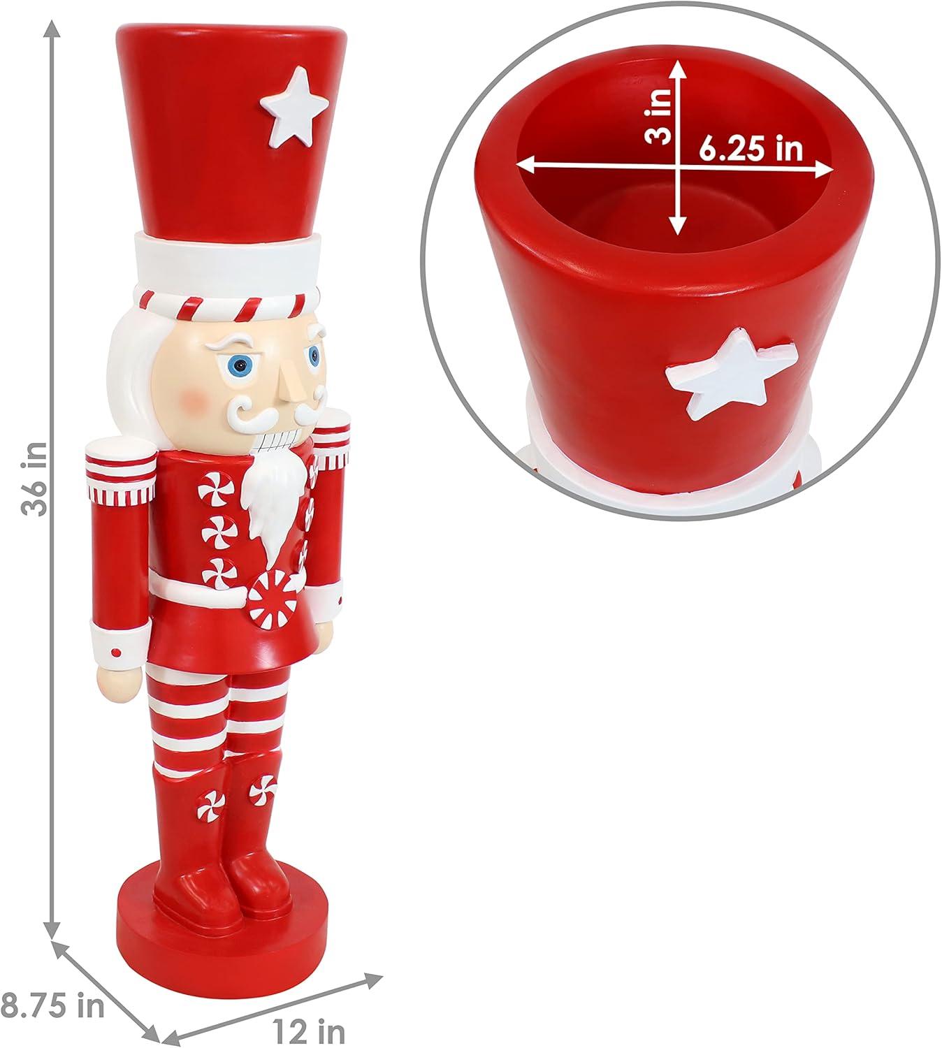 image:imageSunnydaze 3ft Matthias The Prince Nutcracker Christmas Decoration Polyresin Indoor or Outdoor Nutcracker Statue1