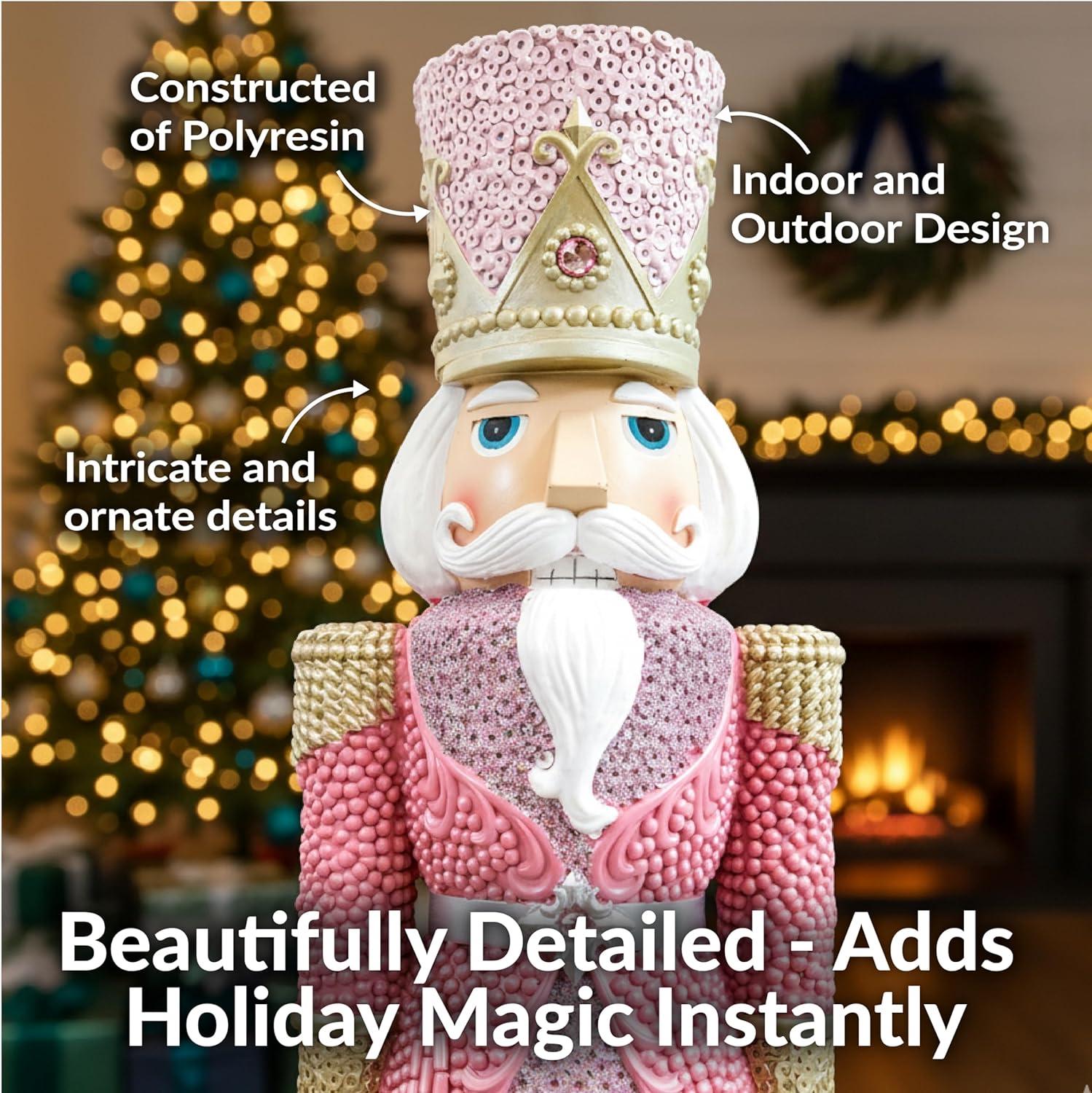 image:imageSunnydaze 3ft Matthias The Prince Nutcracker Christmas Decoration Polyresin Indoor or Outdoor Nutcracker Statue1