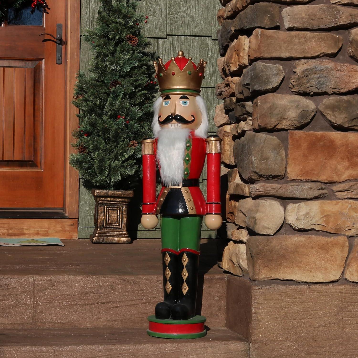 image:imageSunnydaze 3ft Matthias The Prince Nutcracker Christmas Decoration Polyresin Indoor or Outdoor Nutcracker Statue1