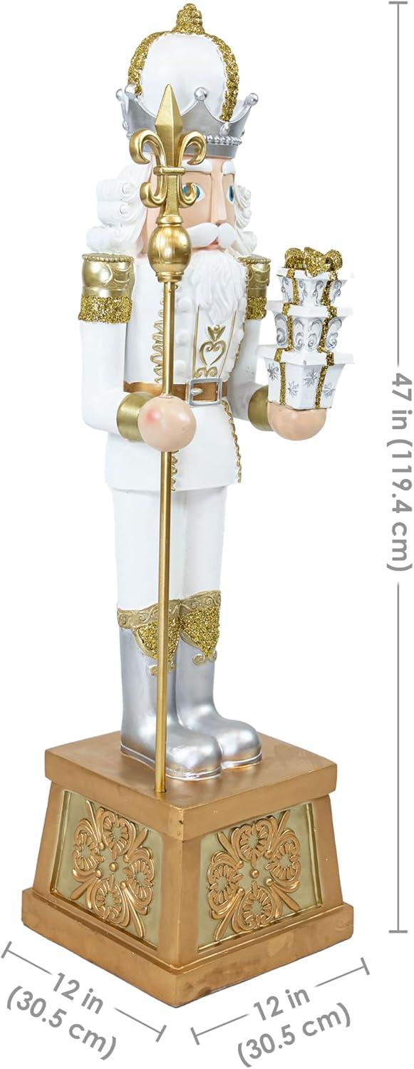 image:imageSunnydaze 3ft Matthias The Prince Nutcracker Christmas Decoration Polyresin Indoor or Outdoor Nutcracker Statue1