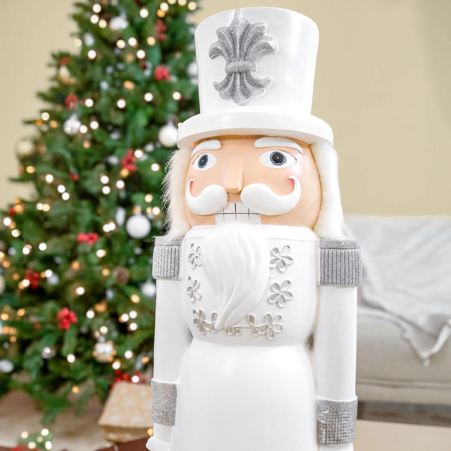 image:imageSunnydaze 3ft Matthias The Prince Nutcracker Christmas Decoration Polyresin Indoor or Outdoor Nutcracker Statue1