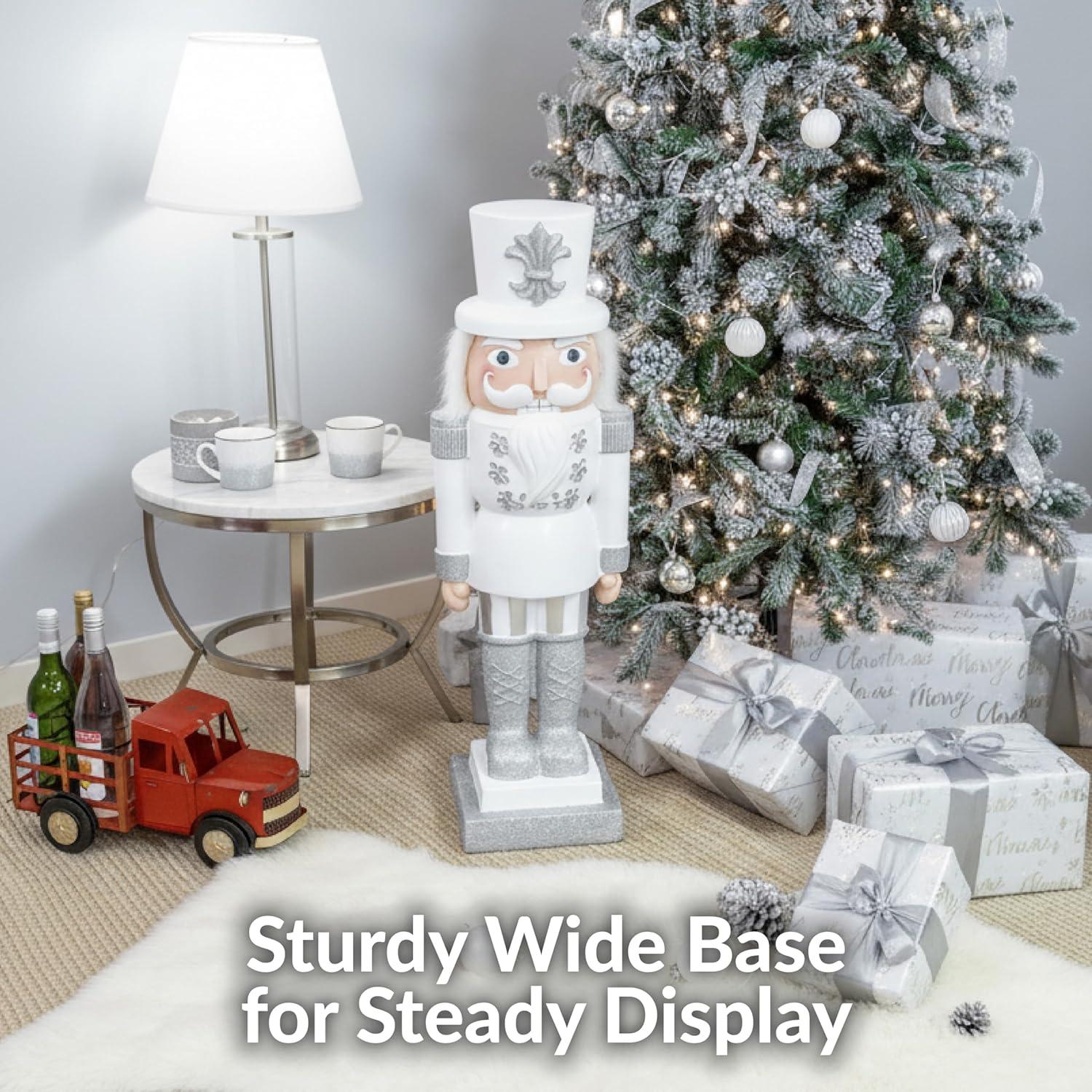 image:imageSunnydaze 3ft Matthias The Prince Nutcracker Christmas Decoration Polyresin Indoor or Outdoor Nutcracker Statue1