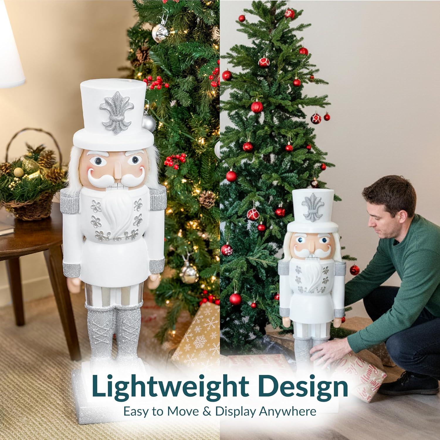 image:imageSunnydaze 3ft Matthias The Prince Nutcracker Christmas Decoration Polyresin Indoor or Outdoor Nutcracker Statue1