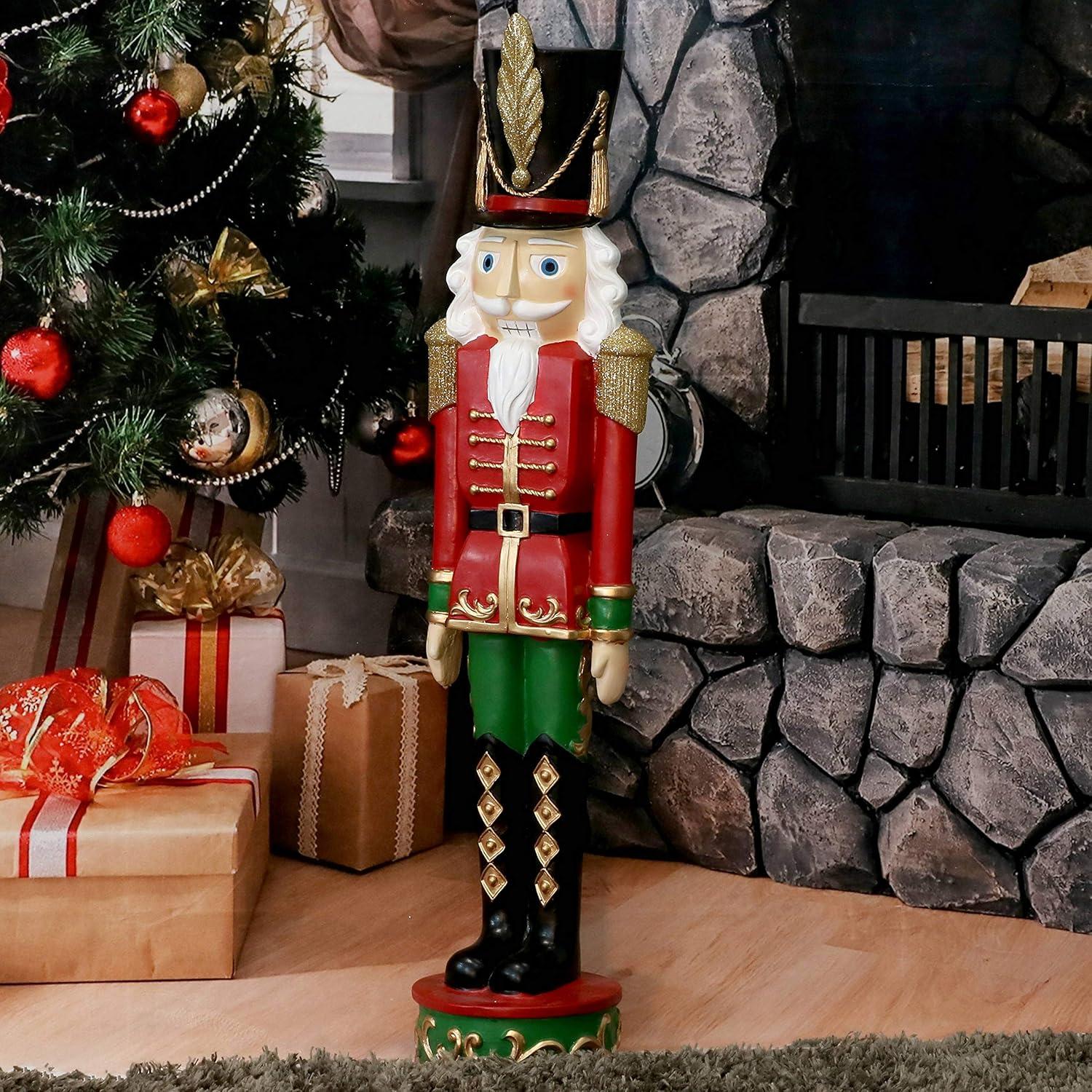 image:imageSunnydaze 3ft Matthias The Prince Nutcracker Christmas Decoration Polyresin Indoor or Outdoor Nutcracker Statue1