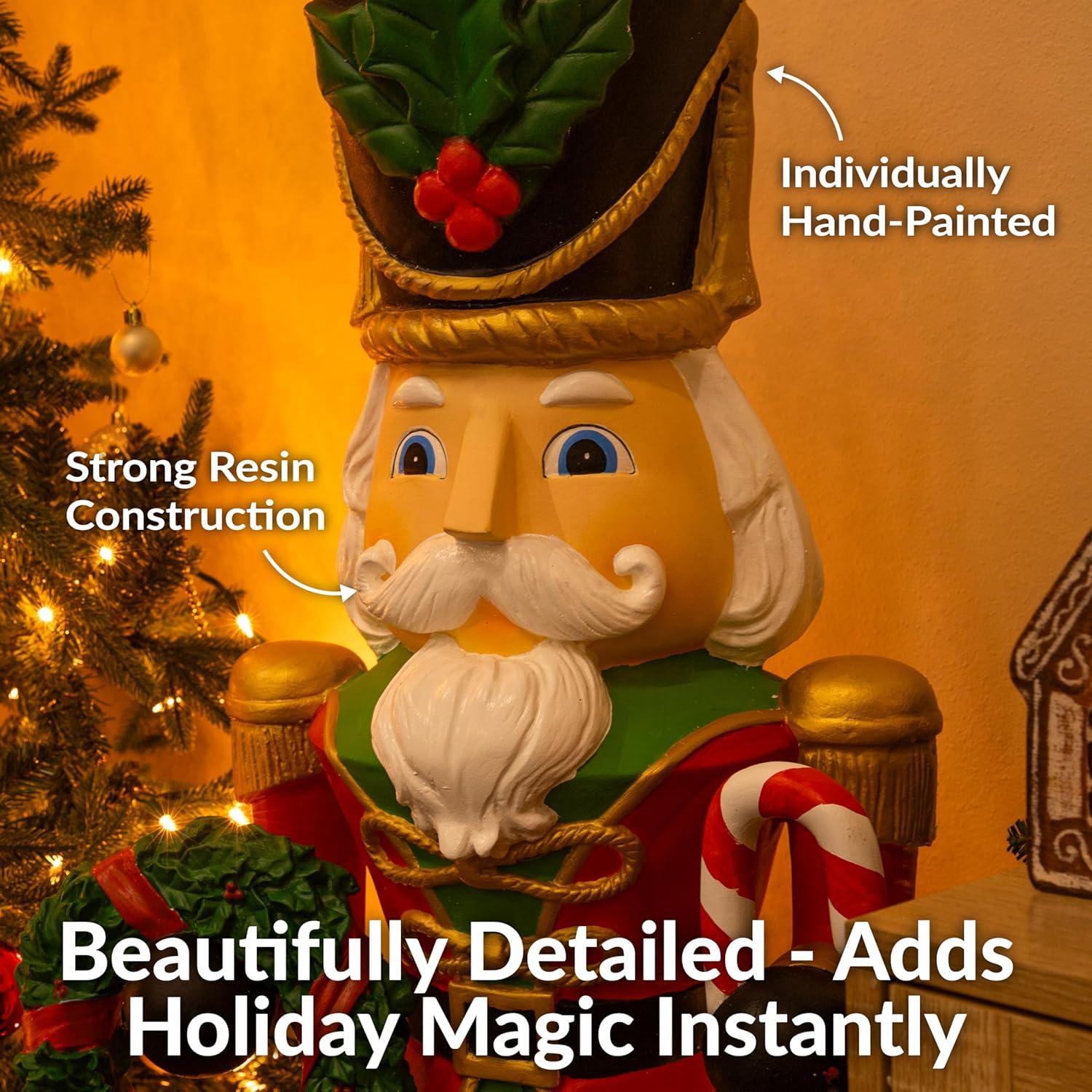 image:imageSunnydaze 3ft Matthias The Prince Nutcracker Christmas Decoration Polyresin Indoor or Outdoor Nutcracker Statue1