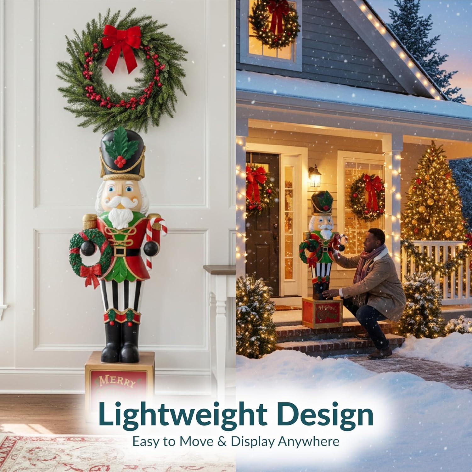 image:imageSunnydaze 3ft Matthias The Prince Nutcracker Christmas Decoration Polyresin Indoor or Outdoor Nutcracker Statue1