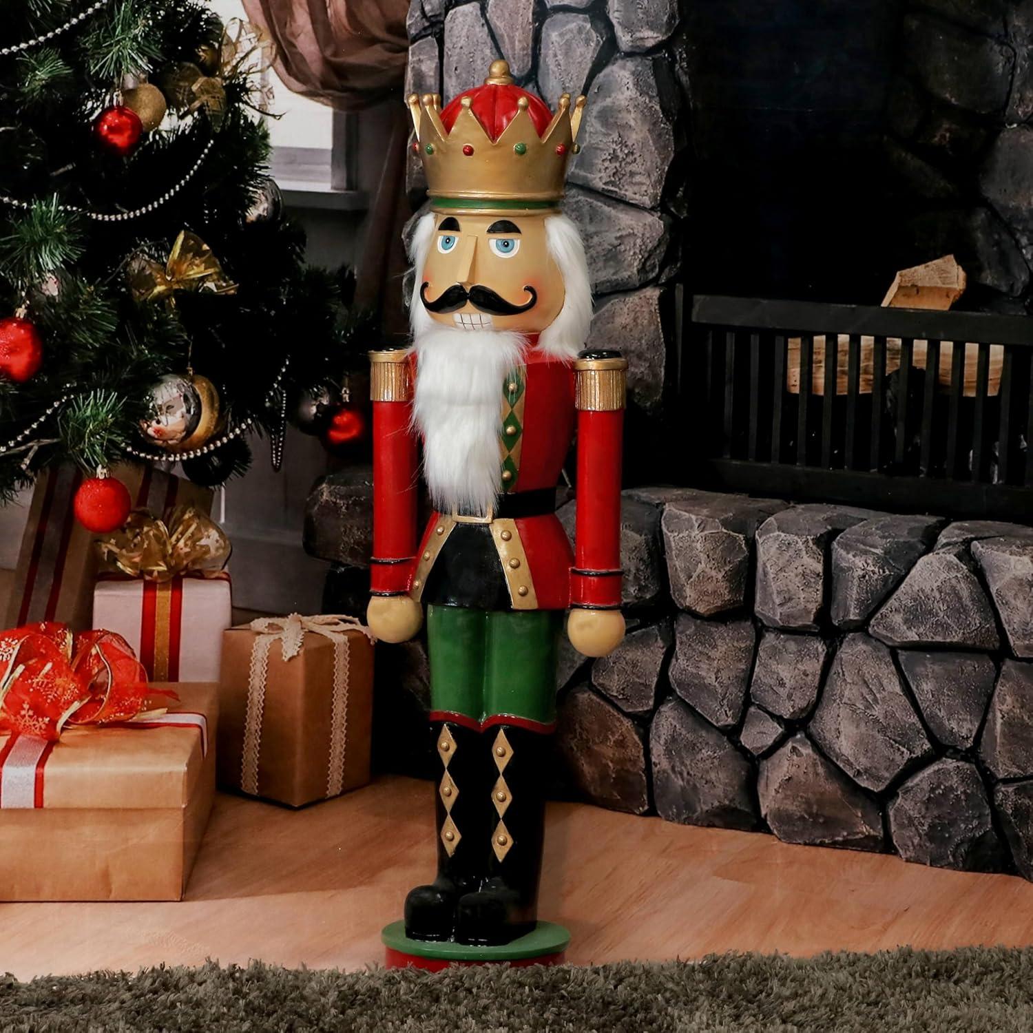 image:imageSunnydaze 3ft Matthias The Prince Nutcracker Christmas Decoration Polyresin Indoor or Outdoor Nutcracker Statue1