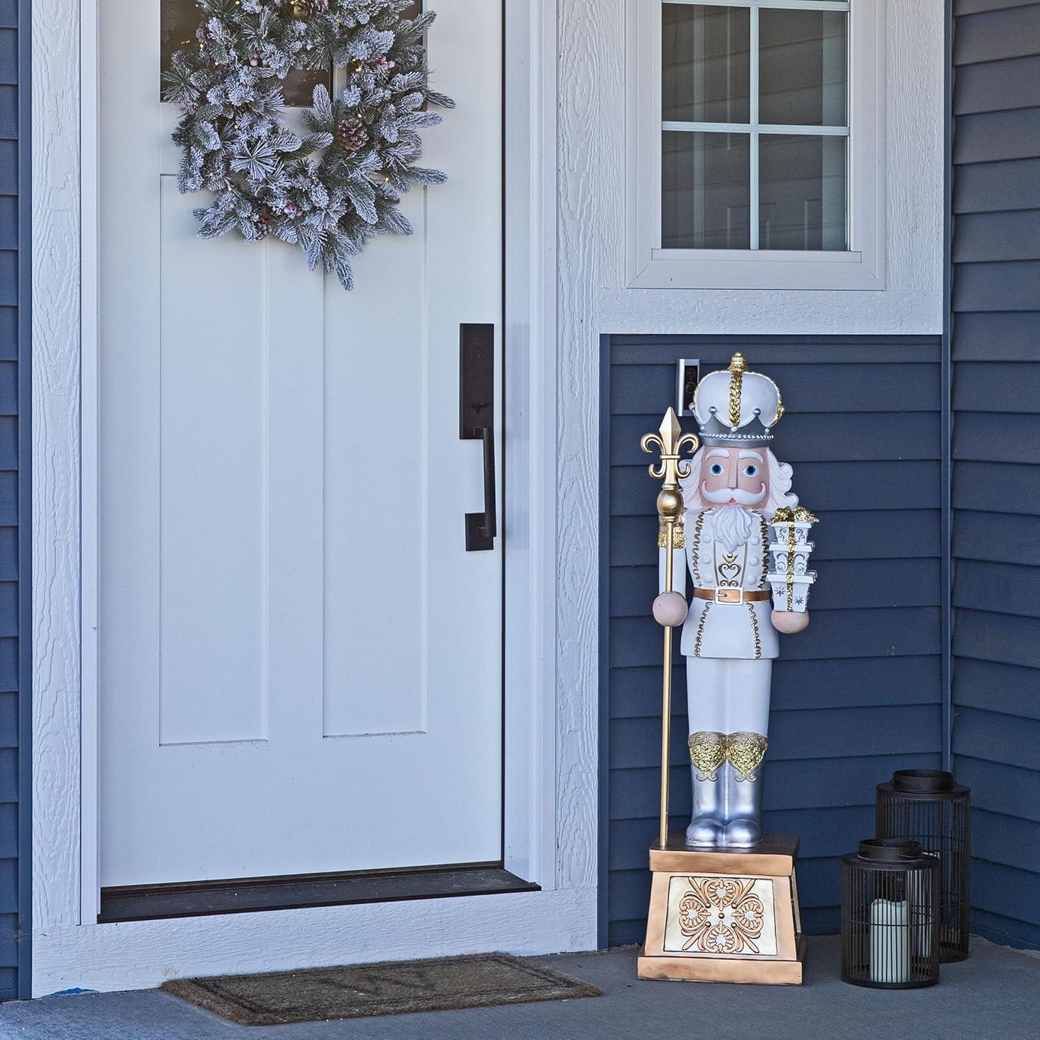 image:imageSunnydaze 3ft Matthias The Prince Nutcracker Christmas Decoration Polyresin Indoor or Outdoor Nutcracker Statue1