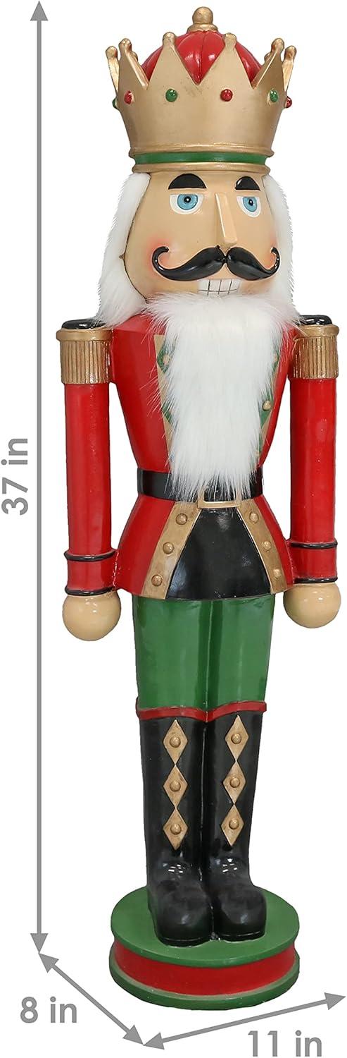 image:imageSunnydaze 3ft Matthias The Prince Nutcracker Christmas Decoration Polyresin Indoor or Outdoor Nutcracker Statue1