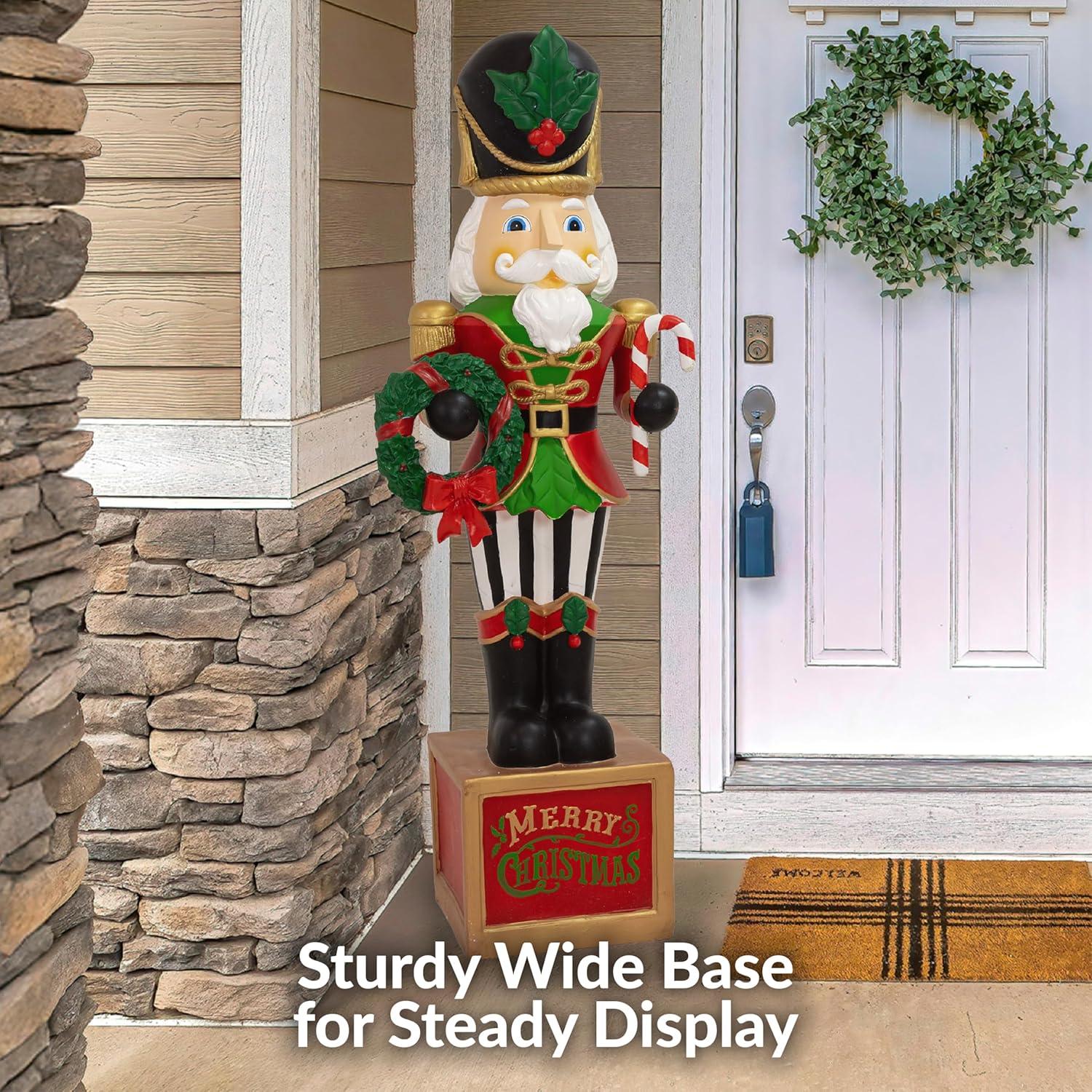 image:imageSunnydaze 3ft Matthias The Prince Nutcracker Christmas Decoration Polyresin Indoor or Outdoor Nutcracker Statue1